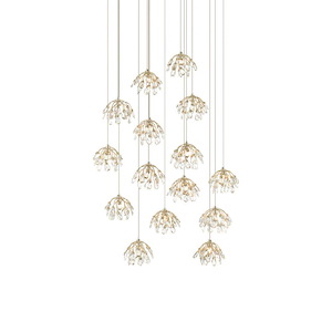 Crystal Bud - 15 Light Round Pendant - 1033641