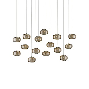 Pepper - 15 Light Rectangular Pendant - 1033749