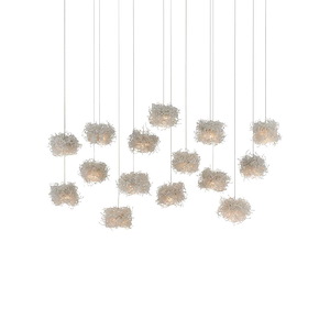 Birds Nest - 15 Light Rectangular Pendant - 1033616