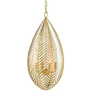 Queenbee Palm - 4 Light Chandelier-29.25 Inches Tall and 14.5 Inches Wide