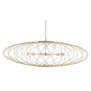 Gambit - 6 Light Chandelier-17 Inches Tall and 46.75 Inches Wide - 1296397