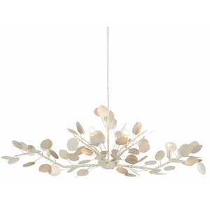 Lunaria - 6 Light Oval Chandelier-25 Inches Tall and 51 Inches Wide