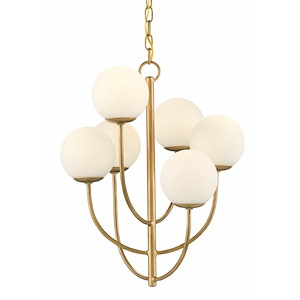 Sunnylands - 6 Light Chandelier-21 Inches Tall and 17 Inches Wide