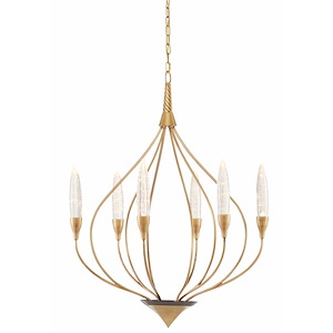Ischia - 18W 6 LED Chandelier-39 Inches Tall and 29.5 Inches Wide