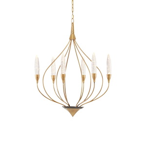 Ischia - 18W 6 LED Chandelier-39 Inches Tall and 29.5 Inches Wide