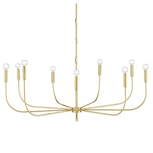 Lepanto - 9 Light Chandelier-21 Inches Tall and 48 Inches Wide