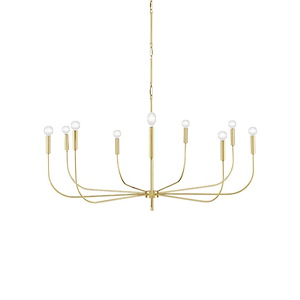 Lepanto - 9 Light Chandelier-21 Inches Tall and 48 Inches Wide