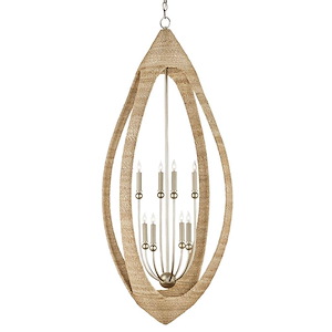 Menorca - 8 Light Large Chandelier-53 Inches Tall and 25 Inches Wide