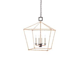 Denison - 4 Light Medium Chandelier In 22 Inches Tall and 18 Inches Wide - 1087561