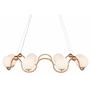 Equilibrium - 8 Light Chandelier-7 Inches Tall and 38.75 Inches Wide