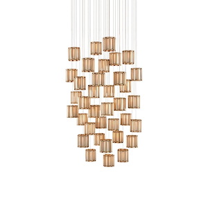 Daze - 36 Light Multi-Drop Pendant In 9 Inches Tall and 36.5 Inches Wide