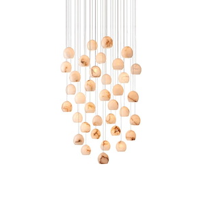 Lazio - 36 Light Multi-Drop Pendant In 13 Inches Tall and 36 Inches Wide