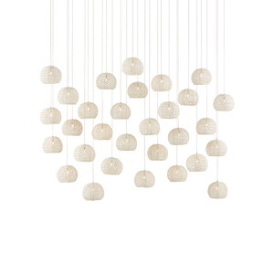Piero - 30 Light Multi-Drop Pendant In 8 Inches Tall and 54 Inches Wide - 1087625