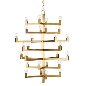 Andre - 28 Light Medium Chandelier-41 Inches Tall and 32.5 Inches Wide
