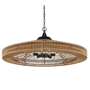 Maldives - 5 Light Chandelier-14.5 Inches Tall and 36 Inches Wide