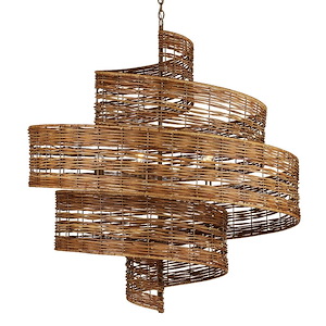 Saisei Grande - 5 Light Chandelier-52 Inches Tall and 45 Inches Wide