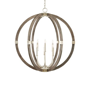 Bastian - 6 Light Lantern-32.5 Inches Tall and 31 Inches Wide - 1296861