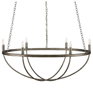 Quillian - 6 Light Chandelier-12.75 Inches Tall and 30.75 Inches Wide