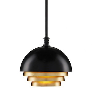 Salviati - 1 Light Medium Pendant-16.25 Inches Tall and 9.75 Inches Wide