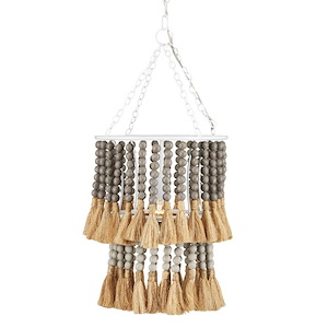 St.Barts - 1 Light Pendant-28 Inches Tall and 12.75 Inches Wide