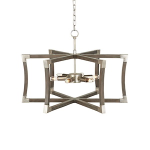 Bastian - 6 Light Small Semi-Flush Mount-18.75 Inches Tall and 27 Inches Wide - 1297444