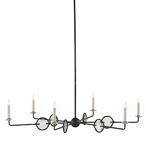 Privateer - 6 Light Chandelier-14.5 Inches Tall and 43.5 Inches Wide