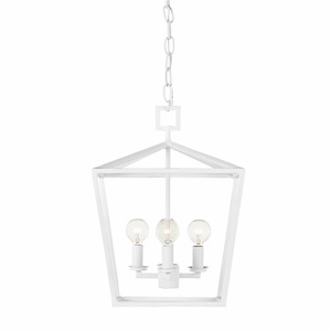Denison - 4 Light Small Lantern-16 Inches Tall and 12 Inches Wide - 1296814