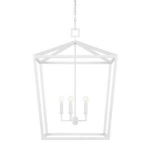 Denison - 4 Light Large Lantern-41 Inches Tall and 26 Inches Wide