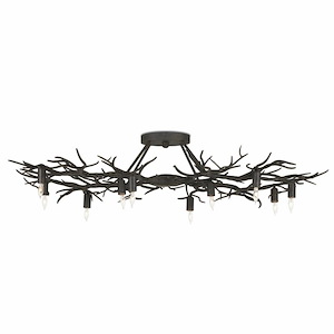 Rainforest - 10 Light Semi-Flush Mount-9 Inches Tall and 43 Inches Wide - 1297446