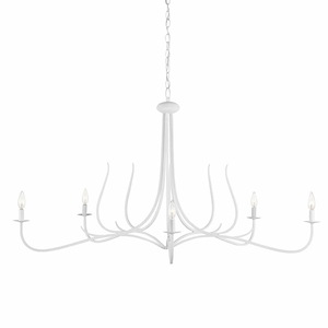 Passion - 5 Light Chandelier-27.25 Inches Tall and 50.5 Inches Wide