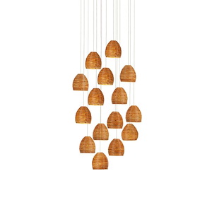 Beehive - 15 Light Round Pendant-9 Inches Tall and 25.75 Inches Wide - 1296543