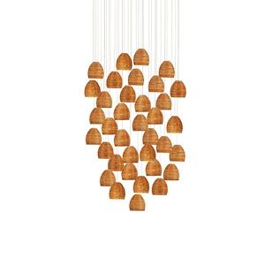 Beehive - 36 Light Round Pendant-9 Inches Tall and 37 Inches Wide - 1296483
