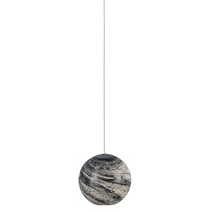 Palatino - 1 Light Round Pendant-7.75 Inches Tall and 5.5 Inches Wide