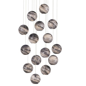 Palatino - 15 Light Round Pendant-7.75 Inches Tall and 24 Inches Wide