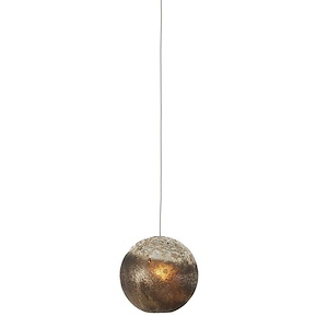 Pathos - 1 Light Round Pendant-8 Inches Tall and 5.5 Inches Wide