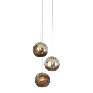 Pathos - 3 Light Round Pendant-8 Inches Tall and 10.5 Inches Wide - 1296815