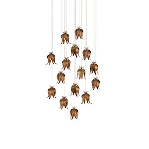 Iota - 15 Light Round Pendant-23.5 Inches Tall and 25.5 Inches Wide - 1296934