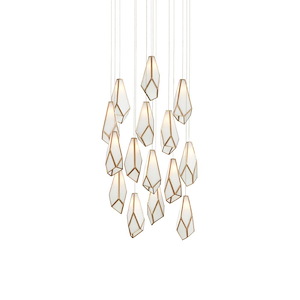 Glace - 15 Light Round Pendant-22 Inches Tall and 23 Inches Wide - 1296488