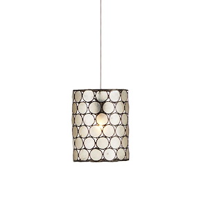 Regatta - 1 Light Round Pendant-13 Inches Tall and 5.5 Inches Wide - 1297190