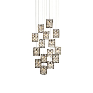 Regatta - 15 Light Round Pendant-13 Inches Tall and 23 Inches Wide - 1297192