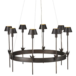 Coterie - 8 Light Chandelier-22 Inches Tall and 36 Inches Wide