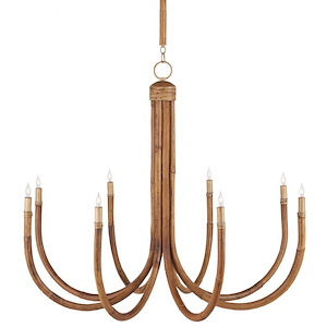 Samsara - 8 Light Chandelier-36 Inches Tall and 42.5 Inches Wide
