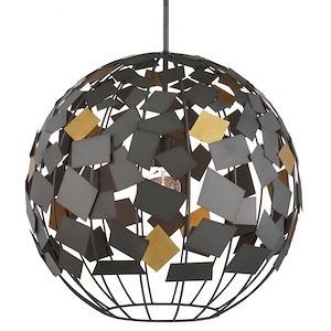 Moon - 1 Light Chandelier-26.5 Inches Tall and 23.5 Inches Wide