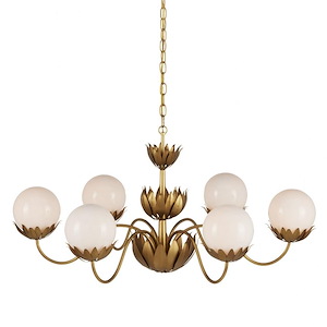 Mirasole - 6 Light Chandelier-19 Inches Tall and 37 Inches Wide - 1296978