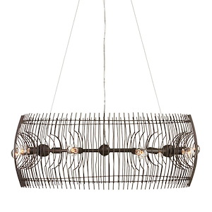 Endicott - 9 Light Chandelier In Modern Style-12 Inches Tall and 30.75 Inches Wide