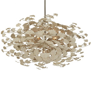 Maidenhair - 5 Light Semi-Flush Mount-13.5 Inches Tall and 39.5 Inches Wide