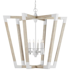 Bastian - 6 Light Large Lantern-34.25 Inches Tall and 37.25 Inches Wide - 1297056