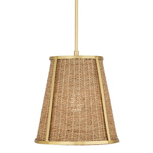 Deauville - 1 Light Small Pendant In Traditional Style-19 Inches Tall and 14 Inches Wide