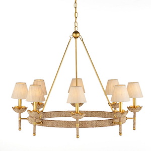 Vichy - 8 Light Chandelier In Contemporary Style-28 Inches Tall and 35.5 Inches Wide