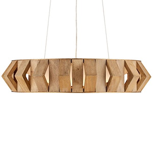 Plunge - 17W 1 LED Chandelier In Modern Style-6.5 Inches Tall and 30 Inches Wide - 1316667